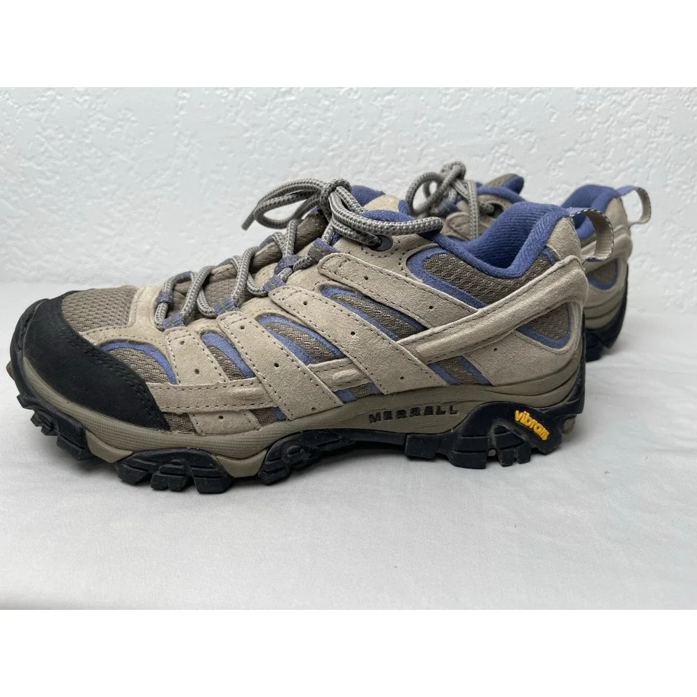 Merrell Moab 3 Hiking Shoes Womens Sz 6.5 Waterproof Sneakers Gray Blue Altitude